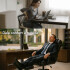 Silla Oficina Sillon Escritorio Ejecutiva Ergonomica Cuero con apoyapies IMBACK Color Negro Silla Oficina Sillon Escritorio Ejecutiva Ergonomica Cuero con apoyapies IMBACK Color Negro