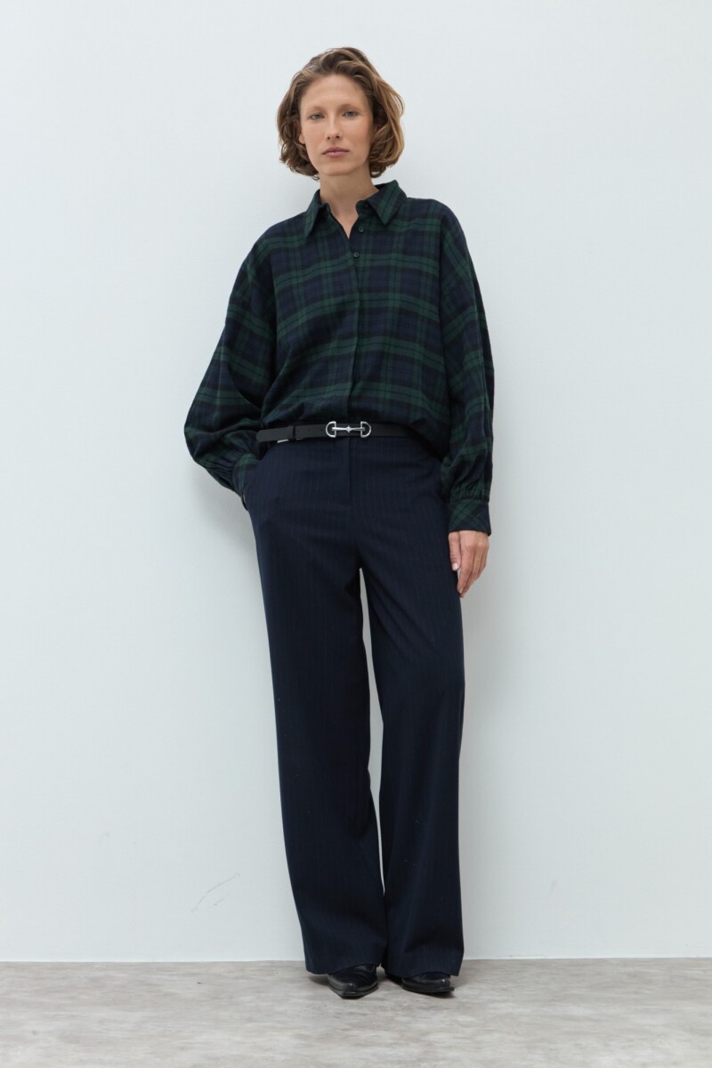 Camisa tartán - verde ingles 