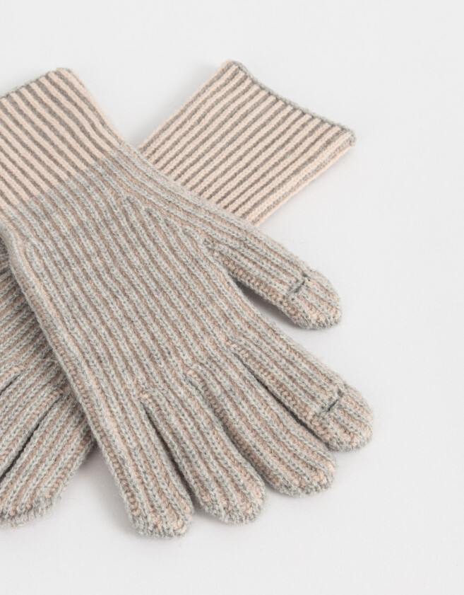 Guantes Varios Romántico Guantes Tejidos Bicolor - Combinacion Bicolor