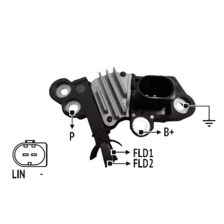 REGULADOR VOLTAJE VOLKSWAGEN AUDI VW SIST. BOSCH 12V NOSSO REGULADOR VOLTAJE VOLKSWAGEN AUDI VW SIST. BOSCH 12V NOSSO