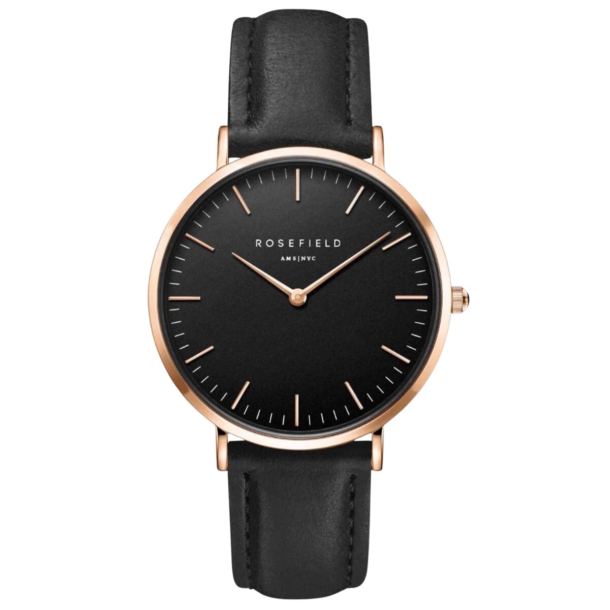 Reloj ROSEFIELD BBBR-B11 The Bowery Cuero Negro 