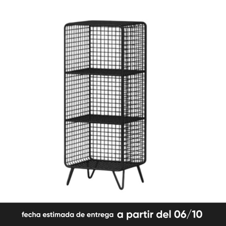 Rack tres estantes vertical Negro