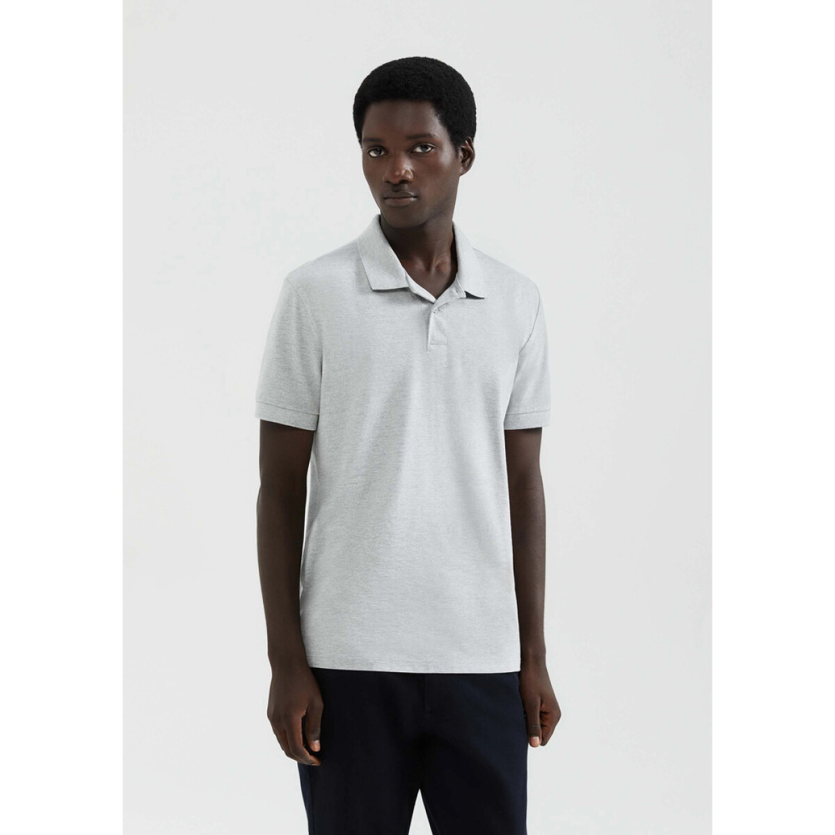 CAMISA POLO MM MASC - CINZA MESCLA 