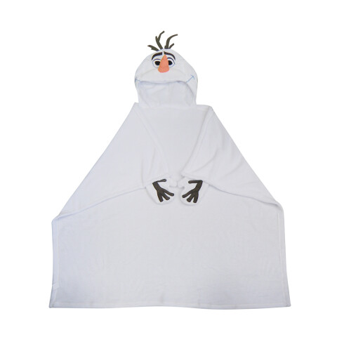 Frazada Con Capucha Infantil Olaf Frozen 100 X 100 Cm U