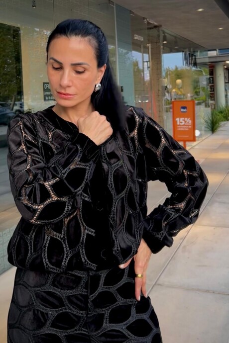 Chaqueta bomber Eleanor Negro