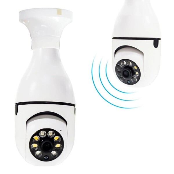 Cámara Seguridad Vigilancia 360 Wifi Graba Audio Espia Variante Color Blanco