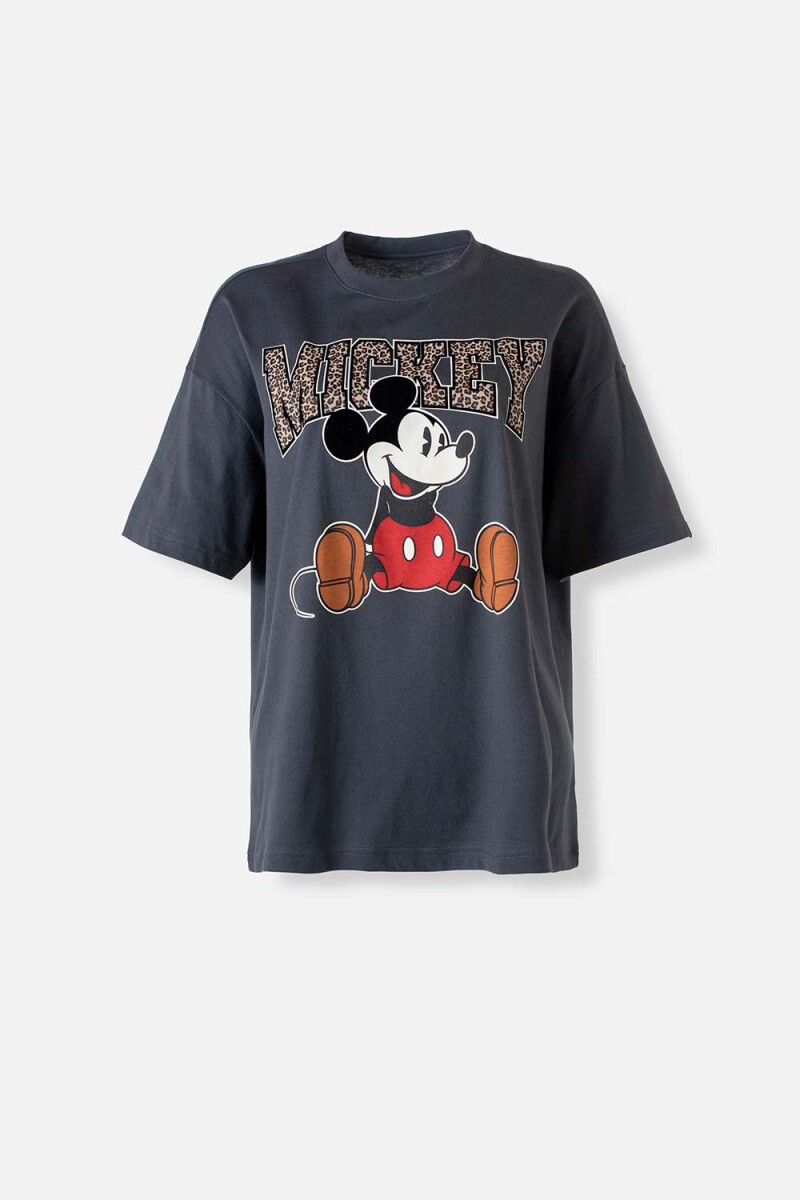 Remera Mickey - Gris oscuro 