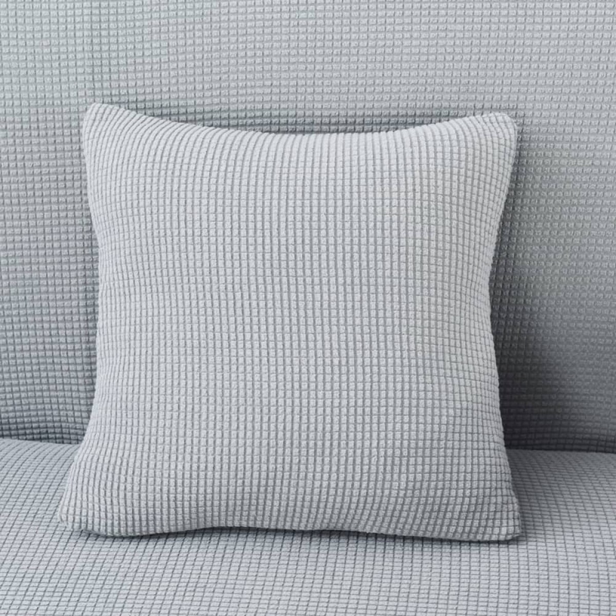 Funda de almohadón 40x40 cm - gris claro 