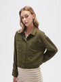 Chaqueta Minara Verde Oliva Oscuro