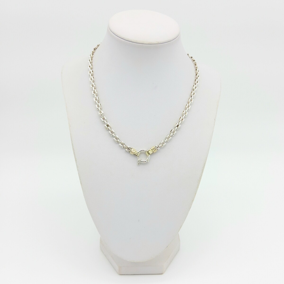 Gargantilla de plata 925 y double en oro 18 ktes, PANTER. 