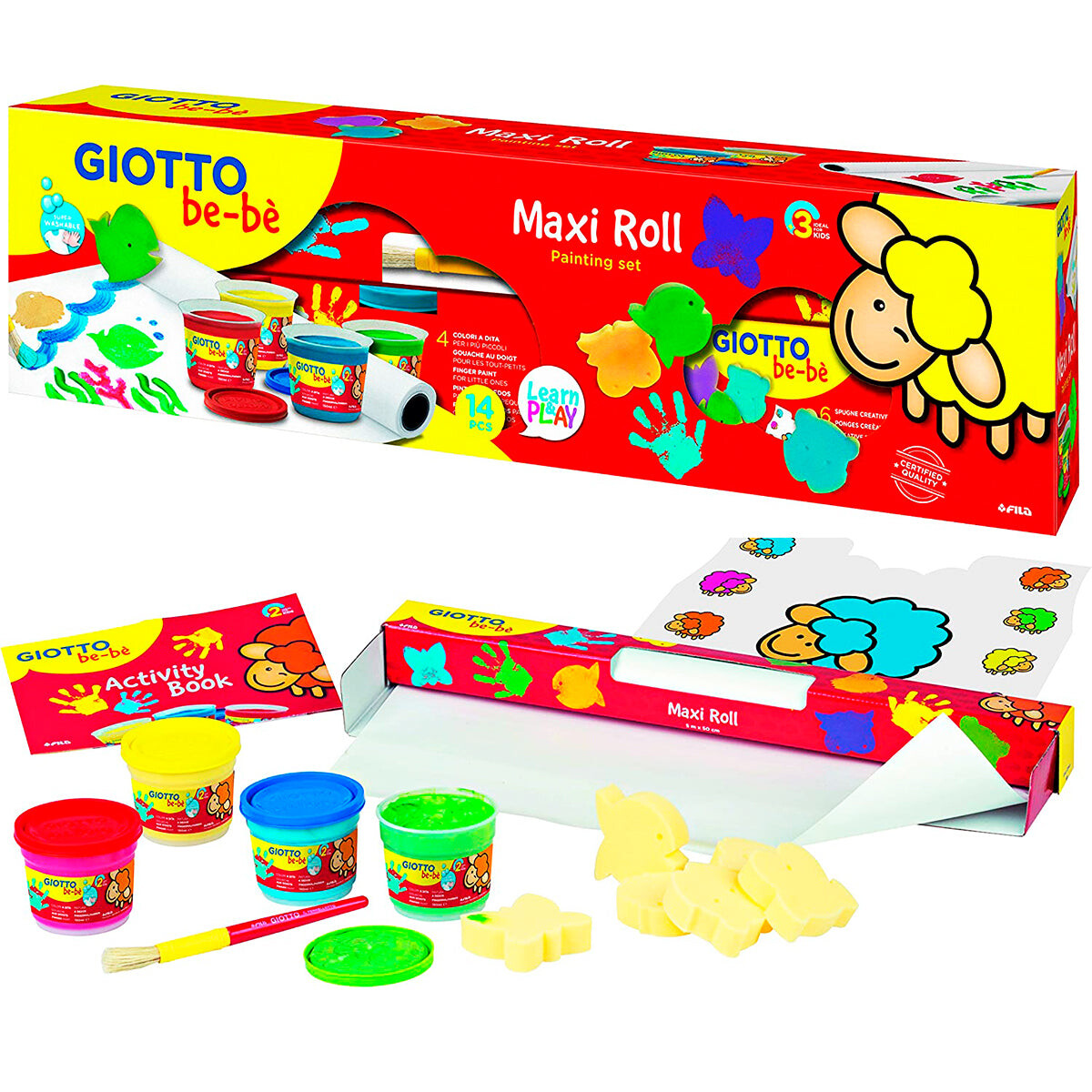 Set Giotto Maxi Bebe Pintar Con Los Dedos C/ Libro - Gio273538 