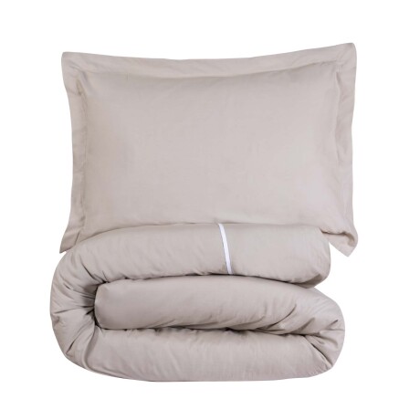 SET FUNDA NÓRDICA 1 PLAZA ALGODON GRIS COTTON BASIC 180H GRIS VERDE