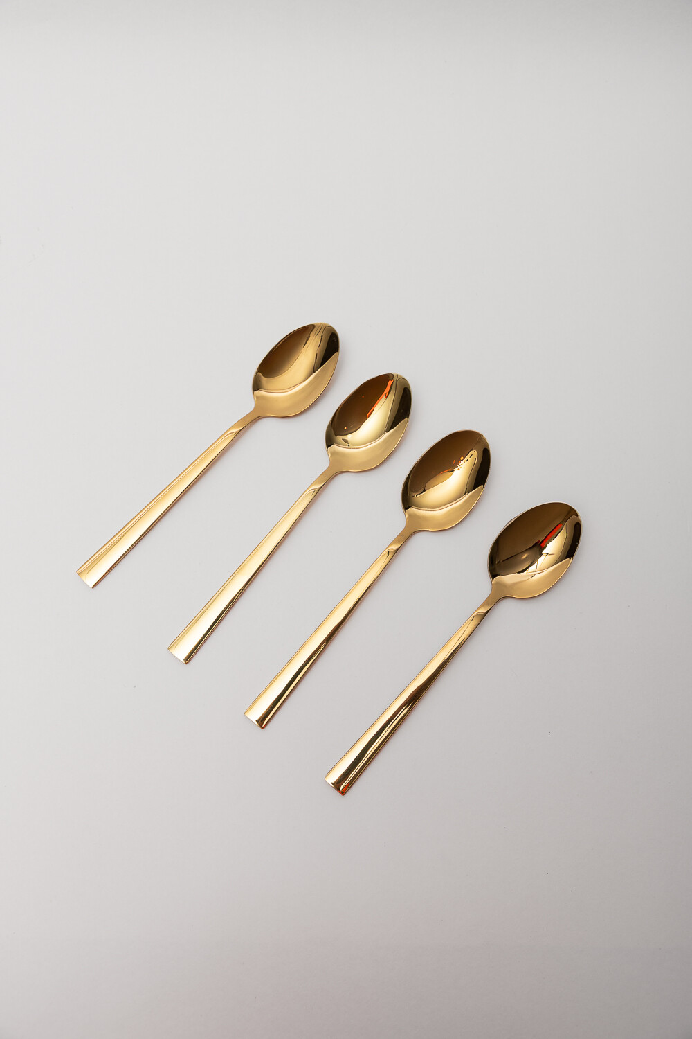 Cuchara Asher Set 4 Un. Dorado Brillante Color Unico