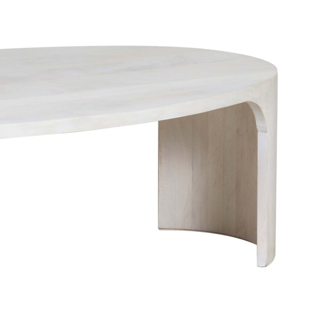 MESA RATONA MADERA BLANCO OVAL