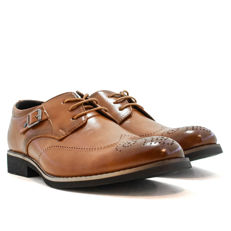 Zapatos Starsax Acordonado de Hombre - FD04M Marron Claro