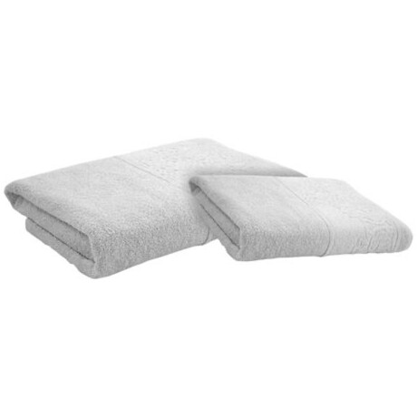 Pack de 2 Toallas De Baño Dohler Confort 6512 100% en Algodón Blanco