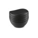 Set x6 Bowls de plástico 300ml NEGRO