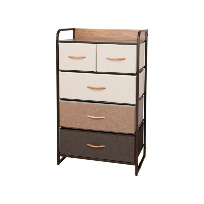 Mueble organizador 5 cajones en tela Selecta Mueble organizador 5 cajones en tela Selecta
