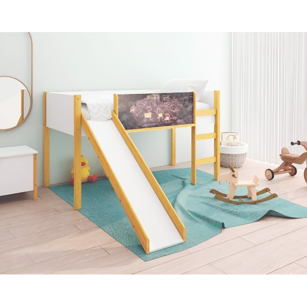 Cama con pizarrón 1 Plaza - Juvenil Cama con pizarrón 1 Plaza - Juvenil