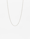 Collares Cortos Metal Collar Cadena Fina Acero - Plateado
