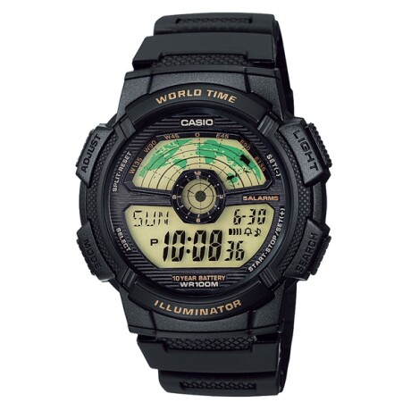 Reloj Casio Plastico Negro Deportivo 0