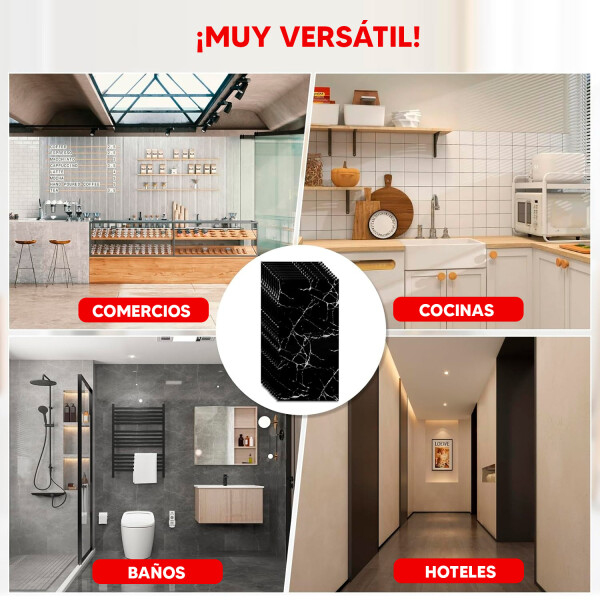 Revestimiento De Pared Placa Pvc Flexible 2.44 X 1.22mts PLACA PVC MARMOL 244X120 DISEÑO GRIS 3
