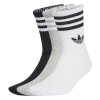 Medias Adidas 3S CREW S 3P Hombre JV7403 Blanco-gris
