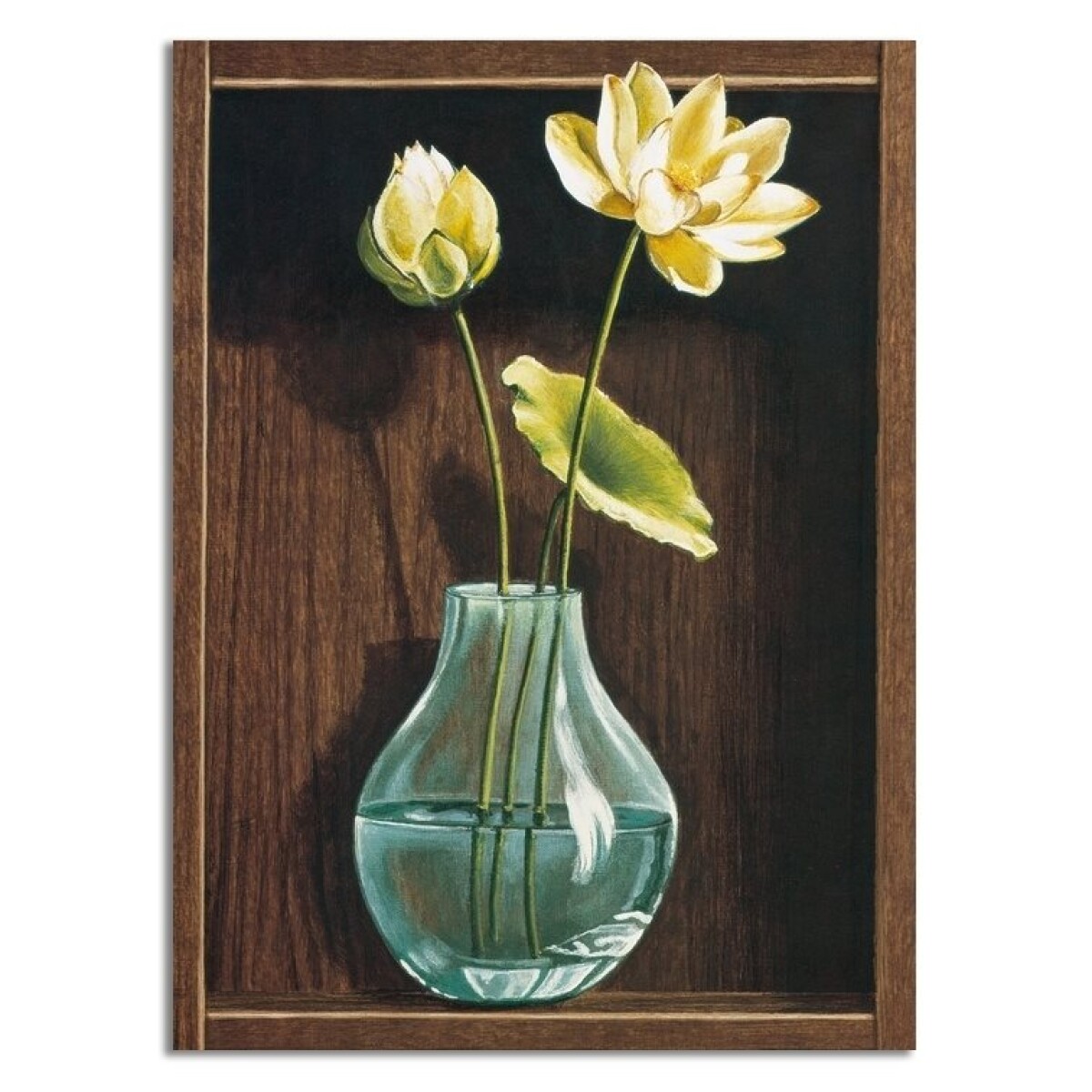 CUADRO CANVAS 30x40cm JARRÓN VIDRIO 