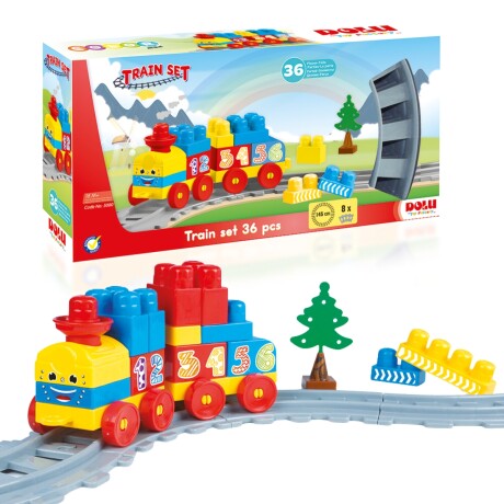 Juego de Encastre Dolu Tren 36 Piezas 001