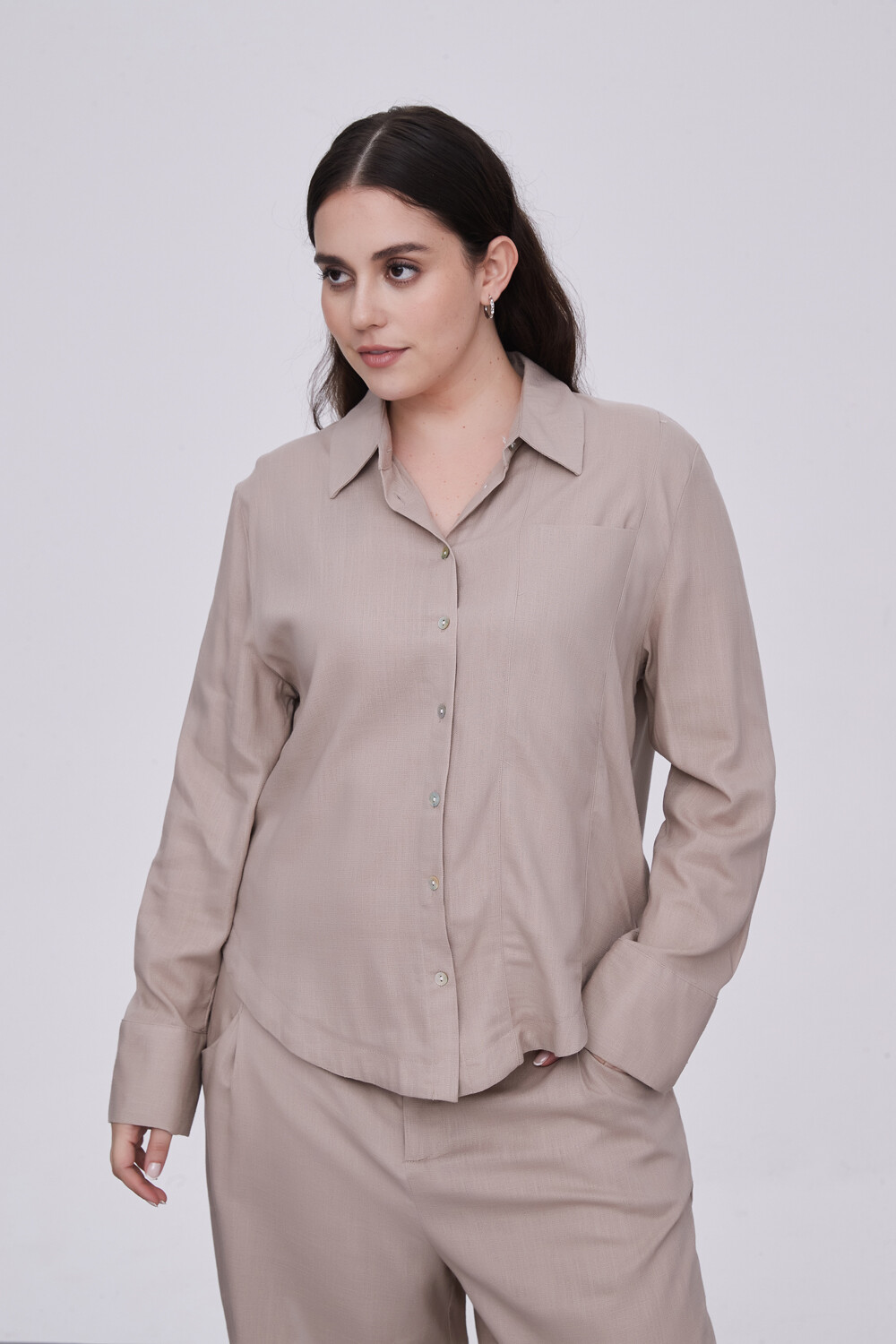 Camisa Torbeck Taupe / Mink / Vison