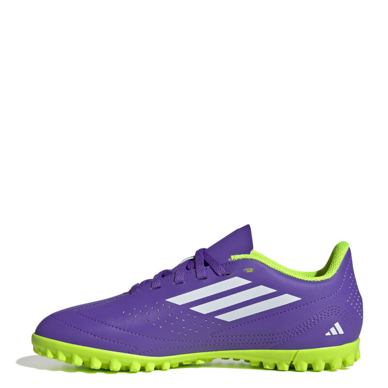 Championes de Fútbol 5 Infantiles Adidas III TF Púrpura - Blanco - Amarillo Limon