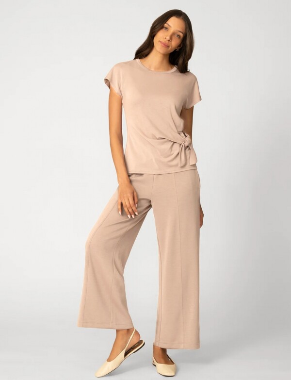 Remera Lazo Lateral BEIGE