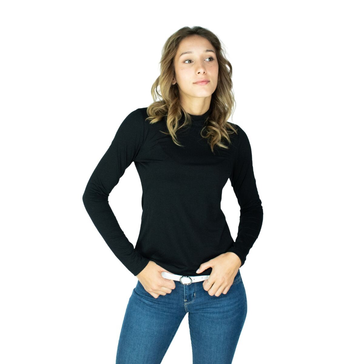 POLERA S-L - NEGRO 