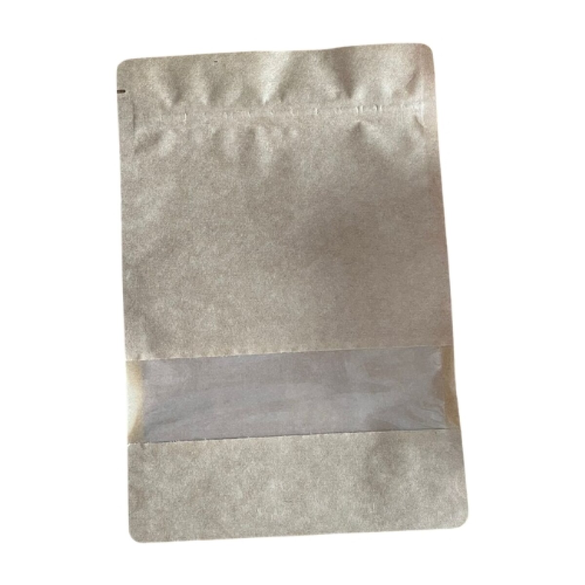 BOLSA C/ZIPPER PAPEL KRAFT C/VISOR 160X240X90MM PAQX50 