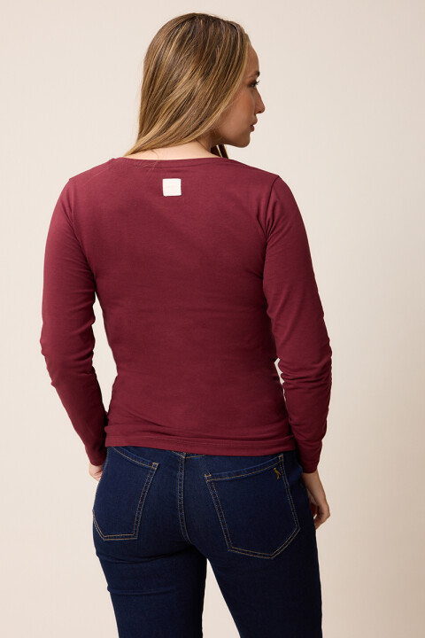 T-SHIRT M/L NOAN POLANCO Vino