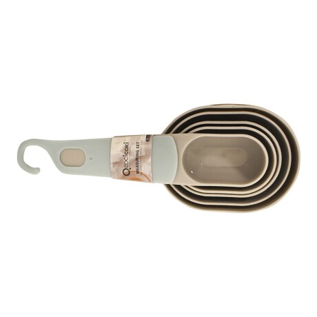 Kit 5 Cucharas Medidoras para Cocina en Varias Medidas Gris