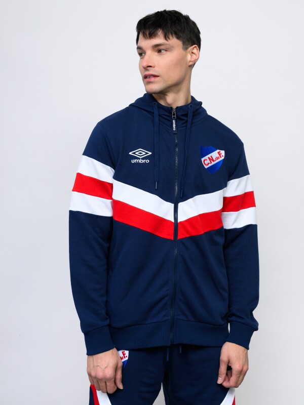 CAMPERA CREW Nacional Hombre Azul Marino, Rojo, Blanco