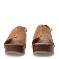 Sandalias de Mujer Bottero con Plataforma y Taco Marrón Castaño