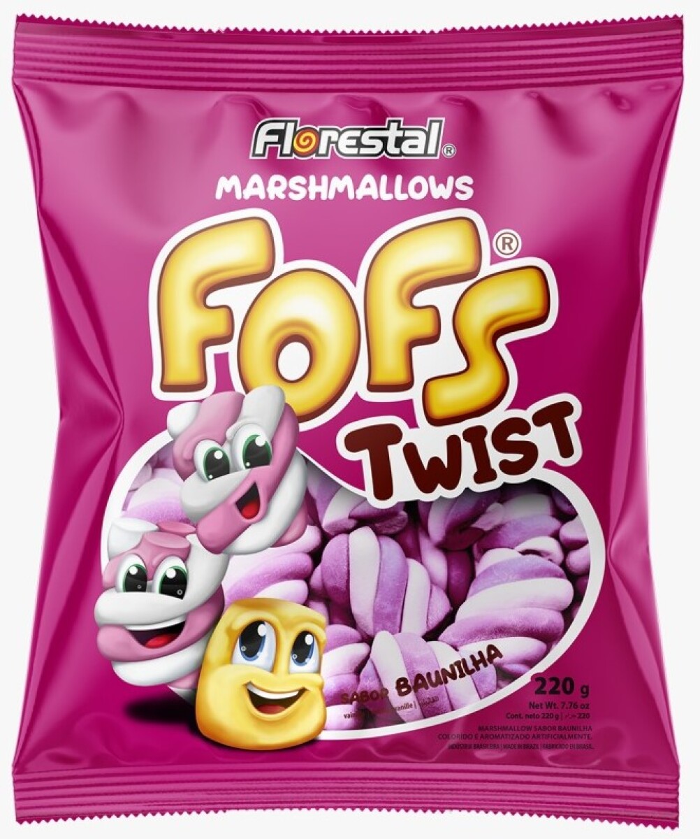 MARSHMALLOW FLORESTAL 220G ROSA/BLANCO 