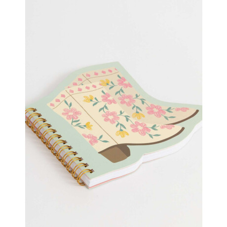 Memo Espiralado De Botita Cowboy Combinacion Multicolor