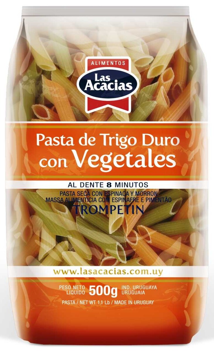 FIDEO LAS ACACIAS VEGETALES 400G TROMPETIN 