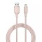 CABLE USB-A A LIGHTNING SILICONE 2.4A 1.2M JELLY SERIES Pink sand