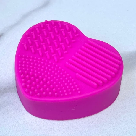 Limpiador De Brochas De Silicona Rosa Fuerte Limpiador De Brochas De Silicona Rosa Fuerte