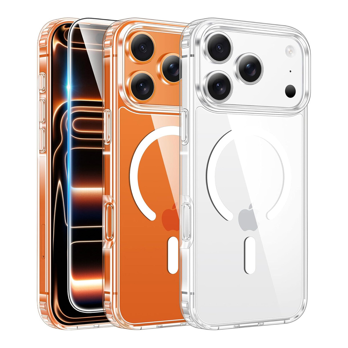 Estuche TPU Para IPhone 17 Pro Max Transparente Magsafe 