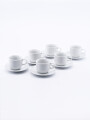 TAZAS CAFÉ CLASIC SET BLANCO