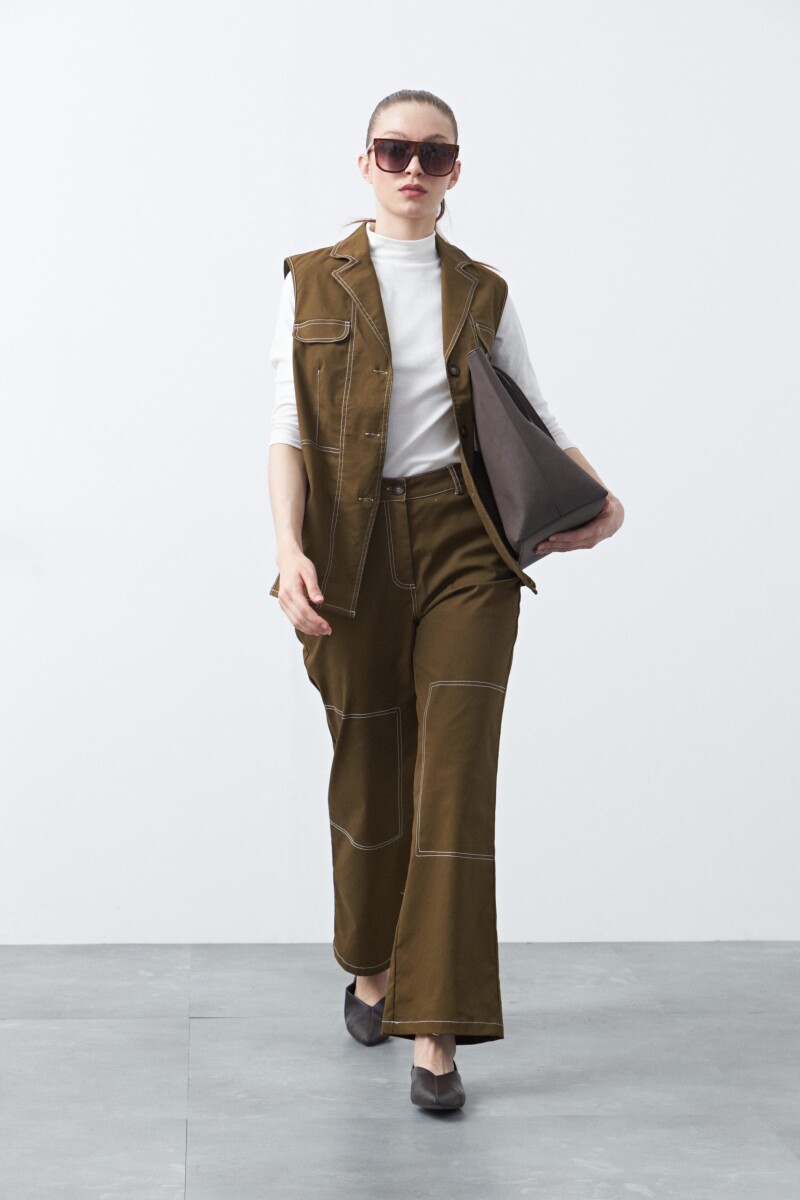 PANTALON CEYLAN Verde Musgo