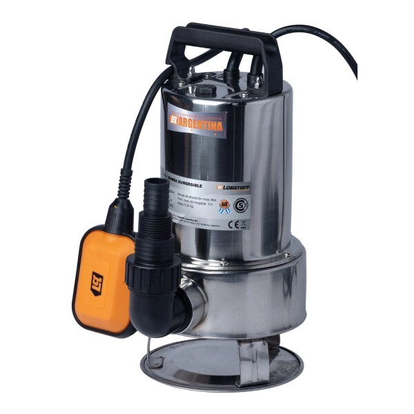BOMBA SUMERGIBLE INOX 1HP - 55L/MIN -8MTS AGUA SUCIA LUSQTOF Bomba Sumergible Inox 1hp - 55l/min -8mts Agua Sucia Lusqtof