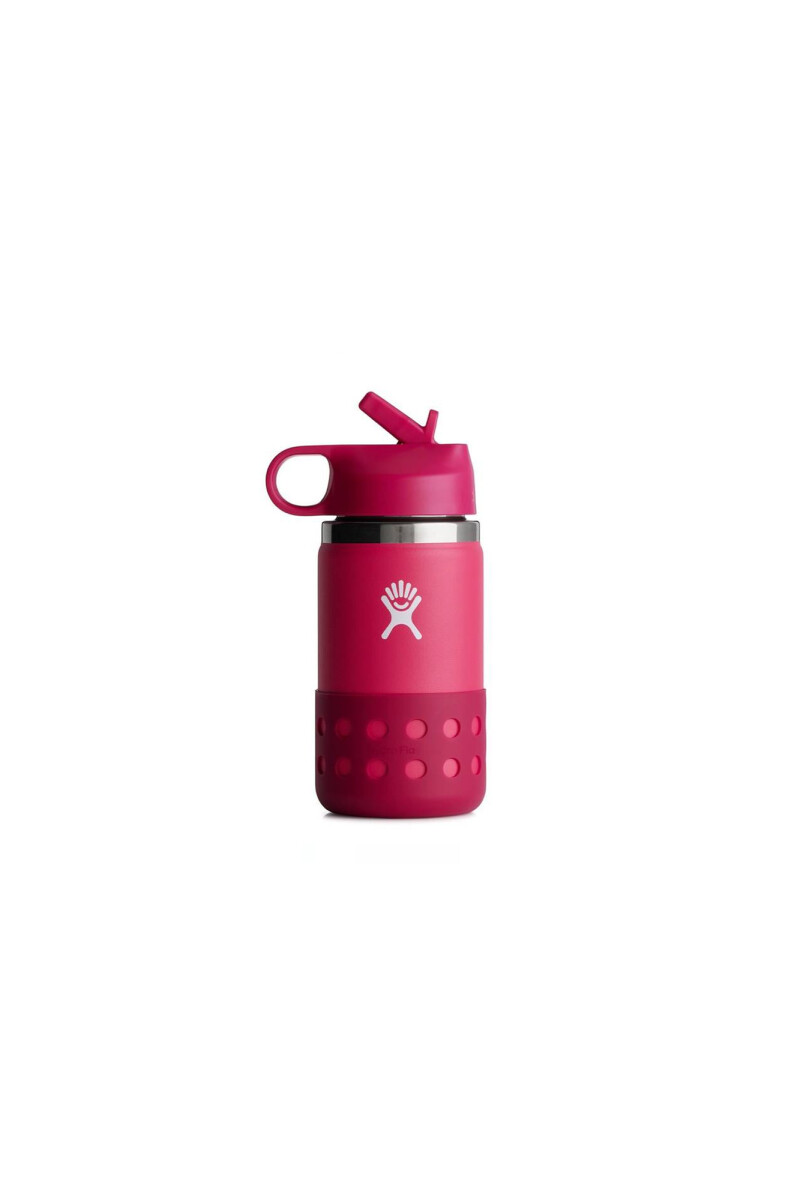 Botella 12 oz Wide Mouth Kids Straw Lid Peony