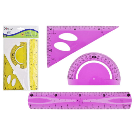 JUEGO DE GEOMETRIA 3PCS JUEGO DE GEOMETRIA 3PCS