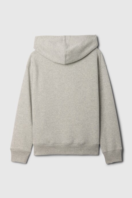 Buzo Canguro Logo Gap Niño Light Heather Grey